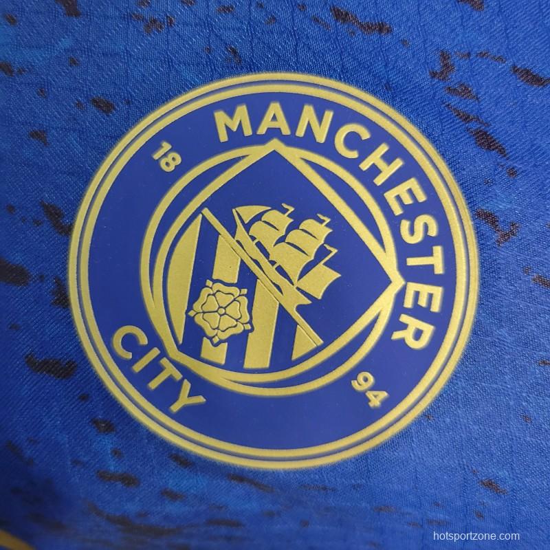 Player Version 23-24 Manchester City Special Blue Jersey