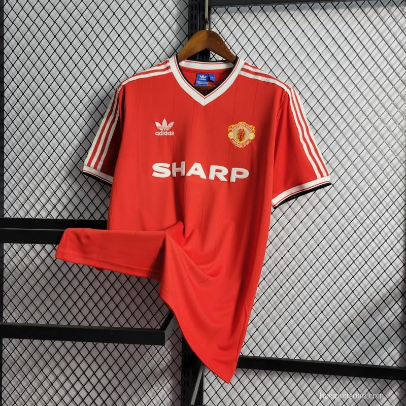 Retro 83/84 Manchester United Home Jersey