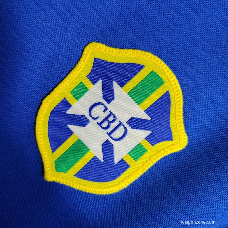Retro 57-62 Brazil Away Blue Jersey