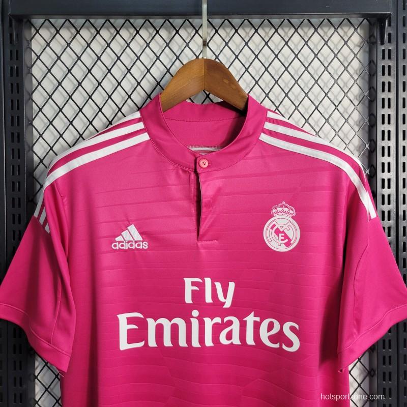 Retro 14-15 Real Madrid Away Pink Jersey
