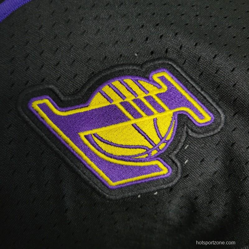 2023 NBA Lakers STATEMENT BASEBALL Black Jersey