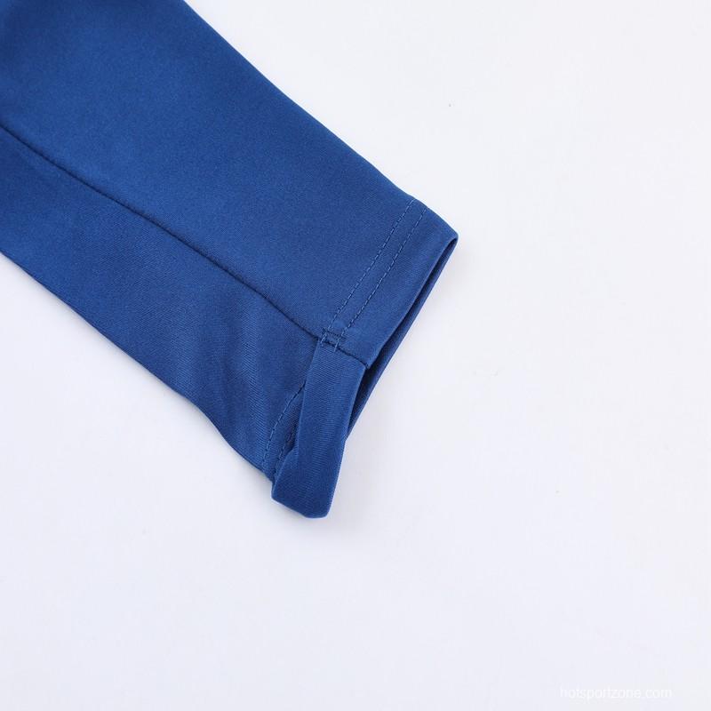 2023 NIKE Blue Half Zipper Jacket +Pants