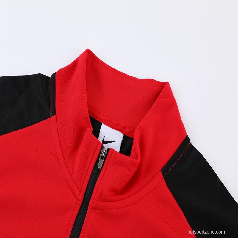 2023 NIKE Red Half Zipper Jacket +Pants