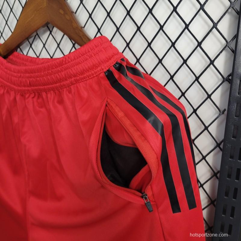 23-24 Shorts Flamengo Red Training Jersey Pants
