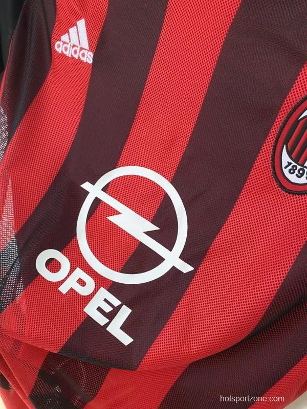 Retro 02/03 AC Milan Home Dual Layer Authentic Jersey