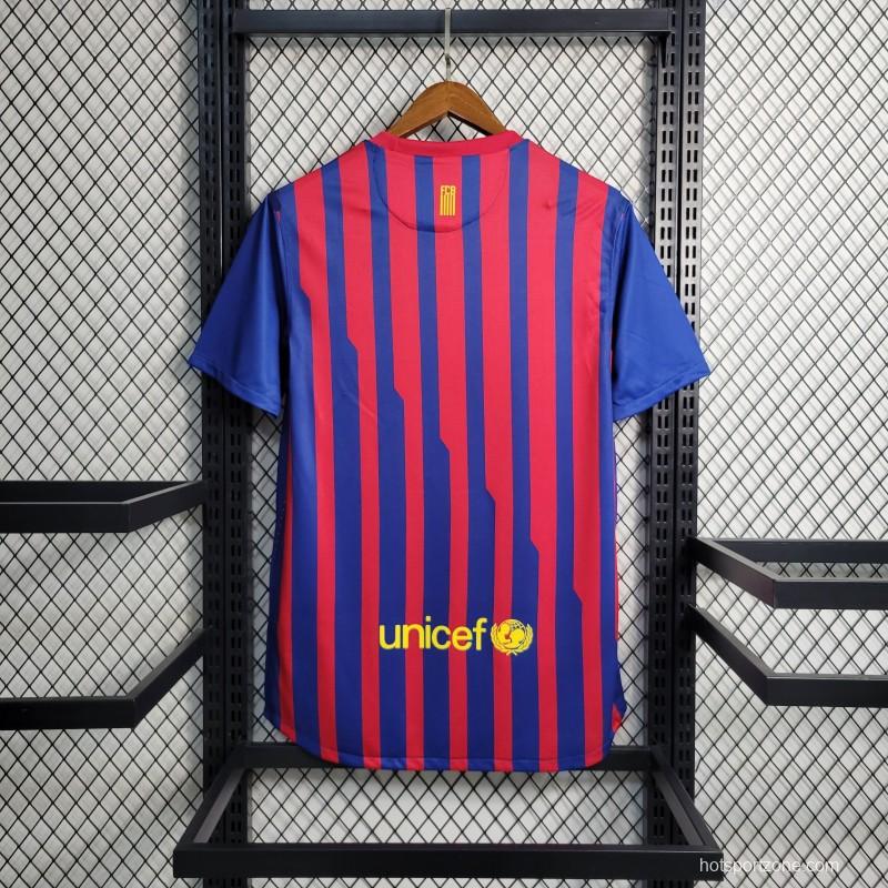 Retro 11-12 Barcelona Home Soccer Jersey