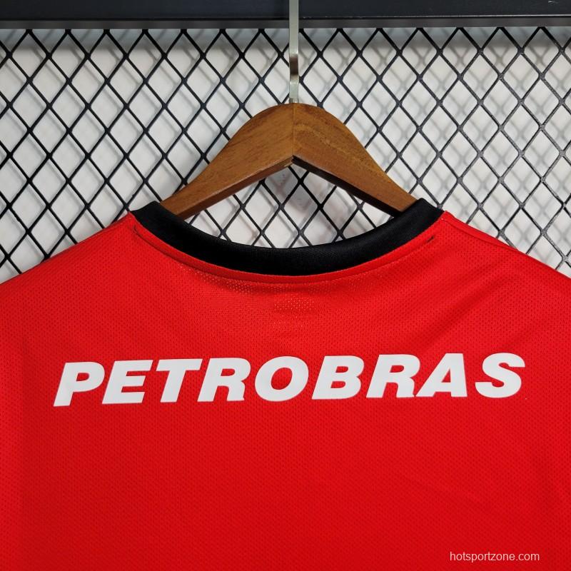 Retro 08-09 Flamengo Third Black Red Jersey