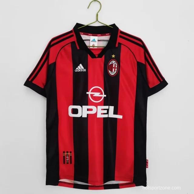 Retro 98/99 AC Milan Home Jersey