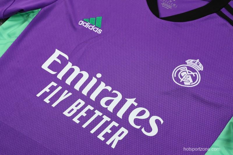 23-24 Real Madrid Purple Short Sleeve+Shorts