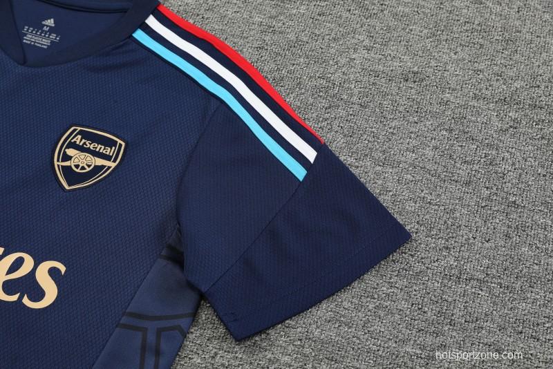 23-24 Arsenal Navy Short Sleeve+Shorts