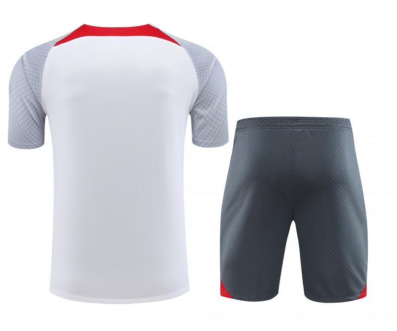 23-24 Liverpool White Grey Short Sleeve+Shorts