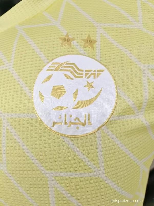 Player Version 23/24 Algeria Away Yellow Jersey