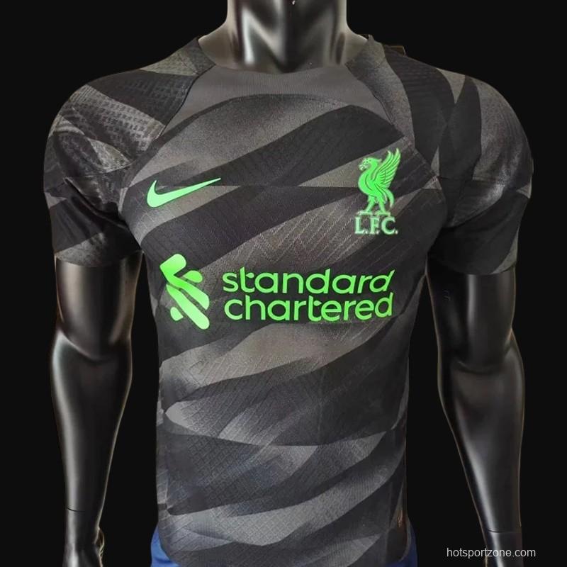 Player Version 23/24 Liverpool Black Goalkeeper Jersey