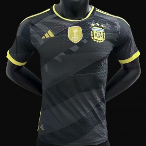 Player Version 2023 Argentina Black Special Jersey With Champion Patch