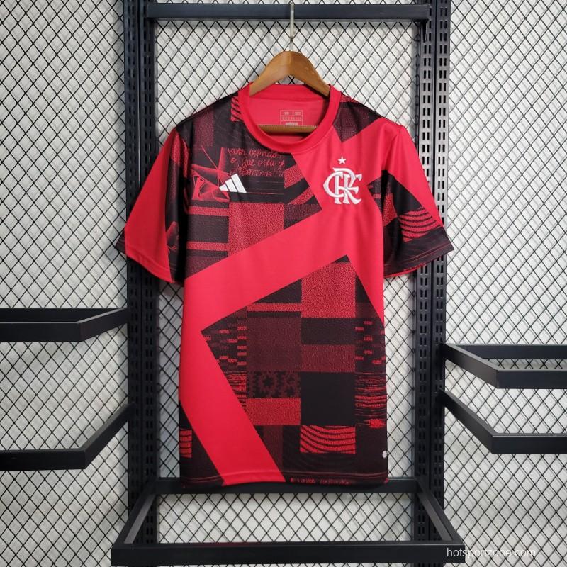 23-24 Flamengo Red Pre-Match Training Jersey