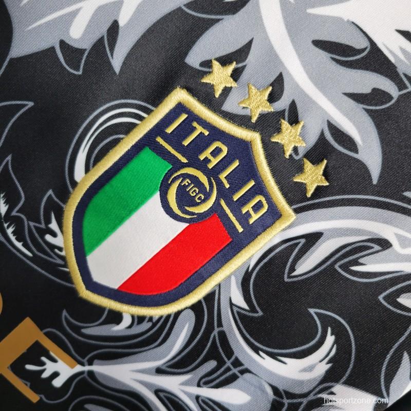 2023  Italy x Versace Special Edition Black Jersey