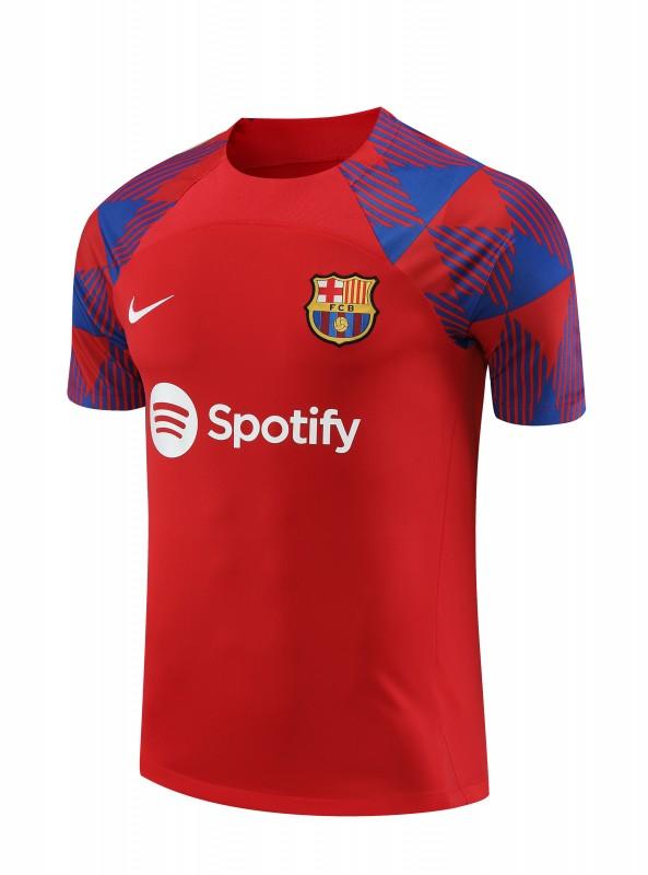 23-24  Barcelona Red Short Sleeve Jersey+Shorts