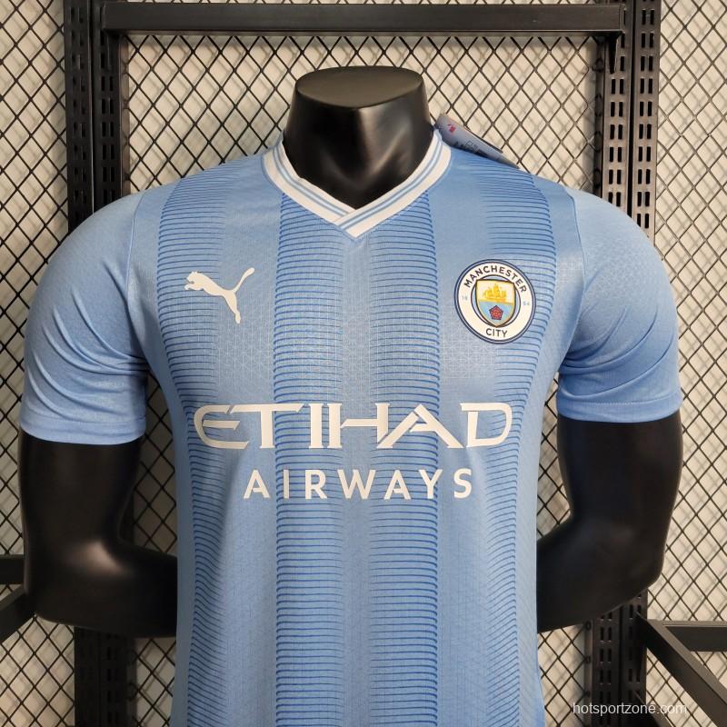 Player Version 23-24 Manchester City Home Jersey