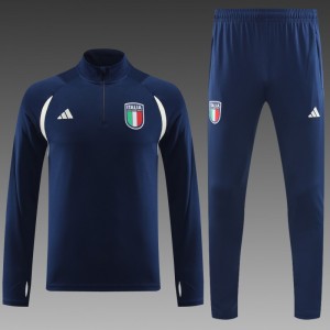 2023 Italy Navy Half Zipper Jacket +Pants