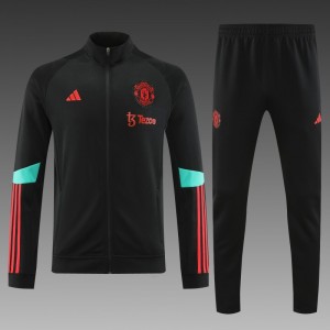 23/24 Manchester United Black Full Zipper Jacket+Pants