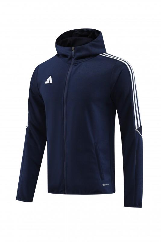 2023 Adidas Navy Hoodie Full Zipper Jacket +Pants
