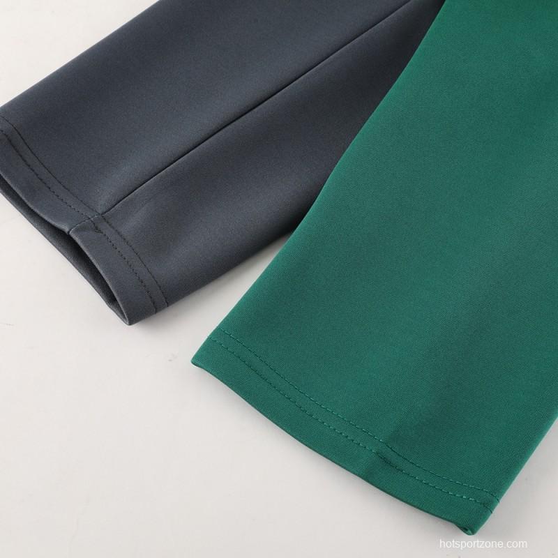 23/24 Adidas Original Green/Grey Full Zipper +Pants
