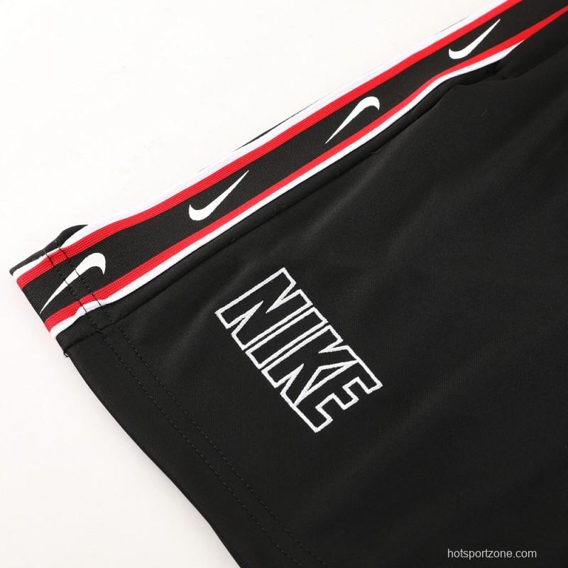 23/24 NIKE Black/Red Short Sleeve Jersey+Pants