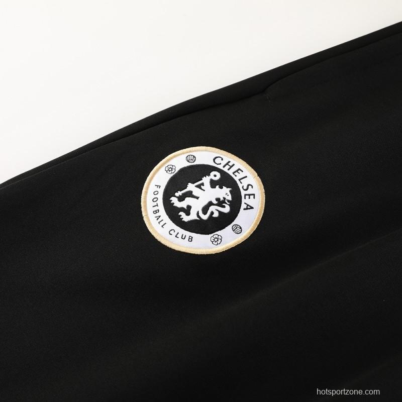 23/24 Chelsea Black Full Zipper Jacket+Pants