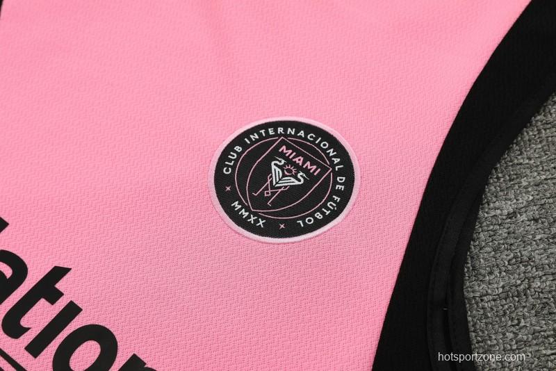 23-24 Inter Miami Pink Vest Jersey+Shorts