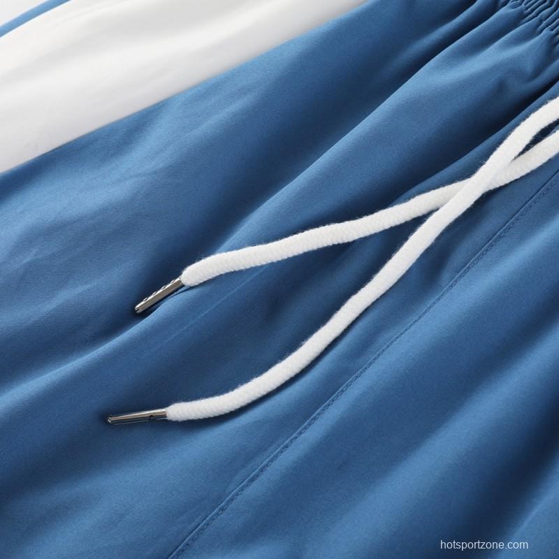 23/24 Brazil Blue Half Zipper Jacket+Pants