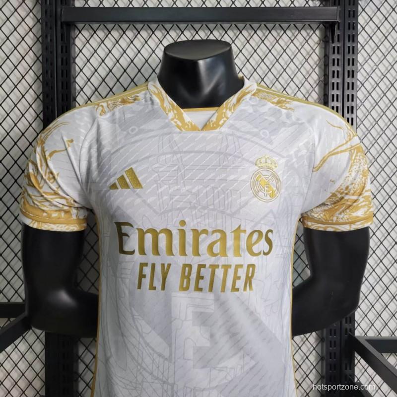 Player Version 23/24 Real Madrid Golden Dragon Special Jersey