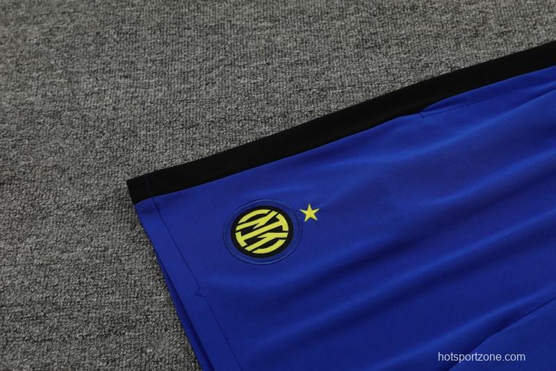 23/24 Inter Milan Blue Training Short Sleeve Jersey+Pants