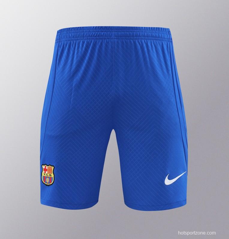 23/24 Barcelona White Short Sleeve Jeresy+Shorts