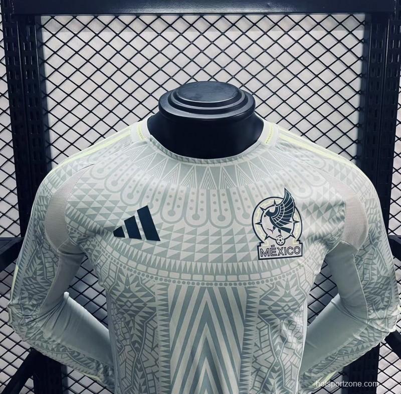 Player Version 2024 Mexico Long Sleeve Copa America Away Jersey