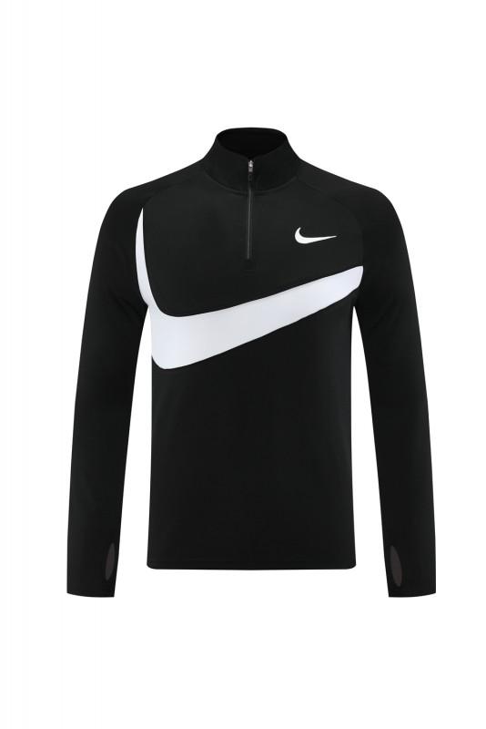 2024 Nike Black/White Half Zipper Jacket+Pants
