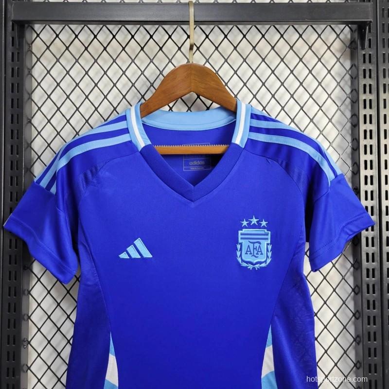 2024 Women Argentina Away Blue Jersey