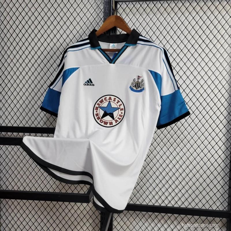 Retro 99/00 Newcastle United Away White Jersye