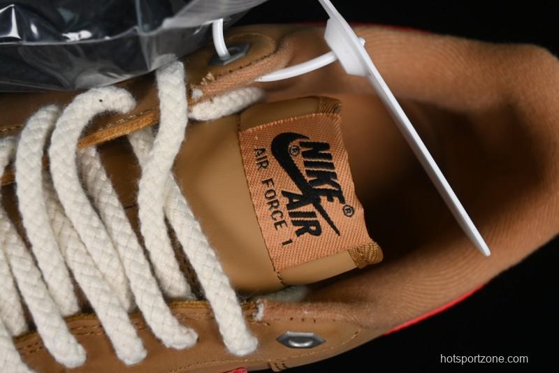 Nike Air Force 1 '07 Low Wheat Color Low-Top Sneakers - FZ7372-300