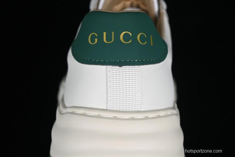Gucci Chunky B Screener GG Sneakers Retro Style with Classic GG Canvas and Leather Trim - 9Y9209666