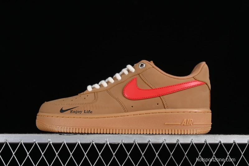Nike Air Force 1 '07 Low Wheat Color Low-Top Sneakers - FZ7372-300