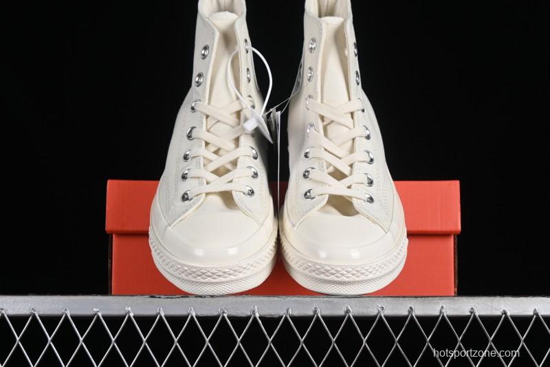 Converse Chuck 1970s Original Cream White High-Top Casual Canvas Shoes - 162210C