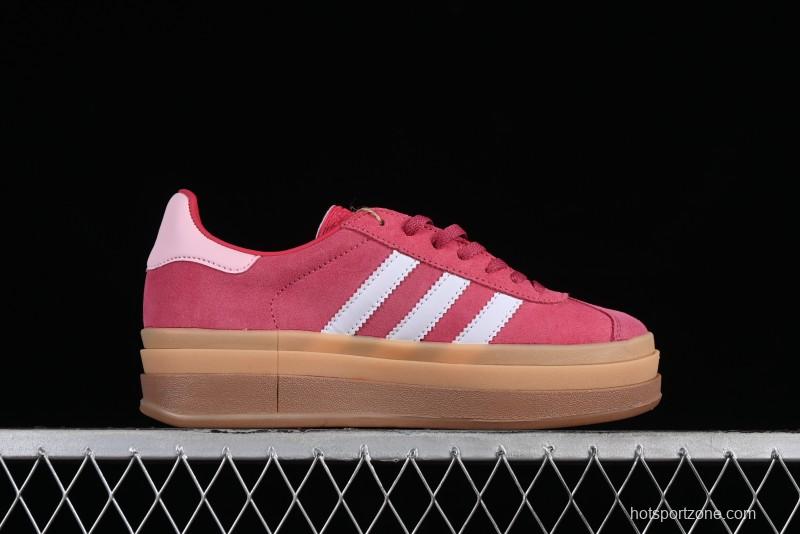 Adidas Originals Gazelle Bold Low-Top Sneakers with Thick Sole for Anti-Slip and Durability - ID6997