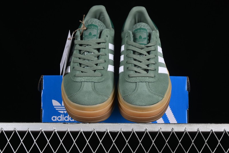 Adidas Originals Gazelle Bold ID6998 Low-Top Sneakers with Thick Sole for Casual Wear, Slip-Resistant and Durable