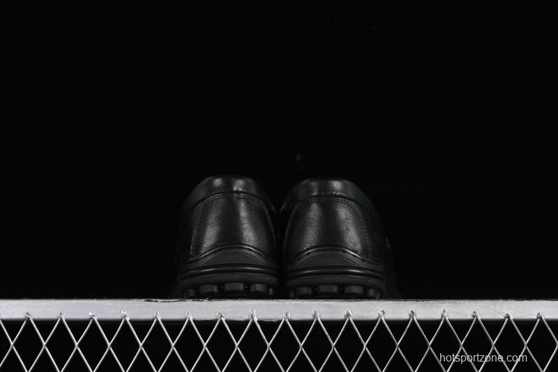 ECCO Soft Moc Series Loafers Men's British Slip-On Driving Shoes - 65707001001