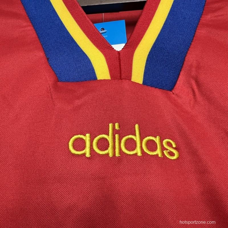 Retro 1994 Romania Away Red Jersey