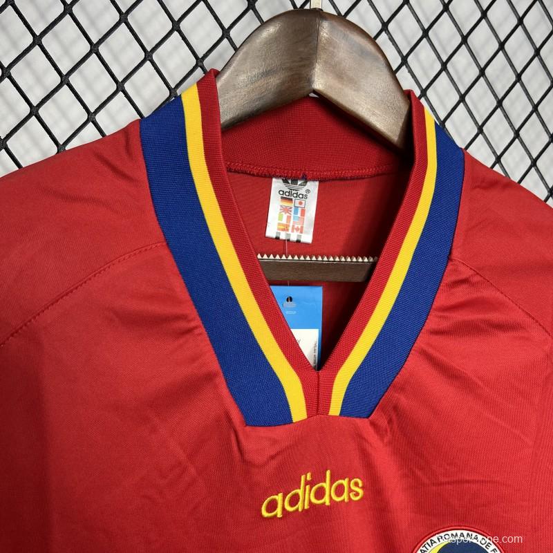 Retro 1994 Romania Away Red Jersey