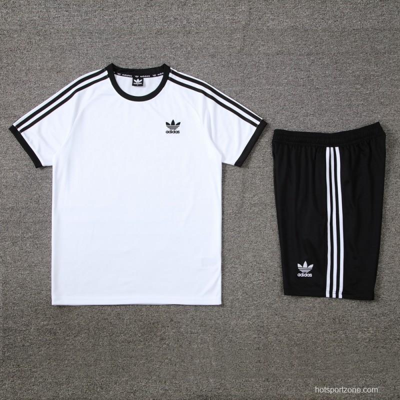 24/25 Adidas Original White Short Sleeve Jersey+Shorts