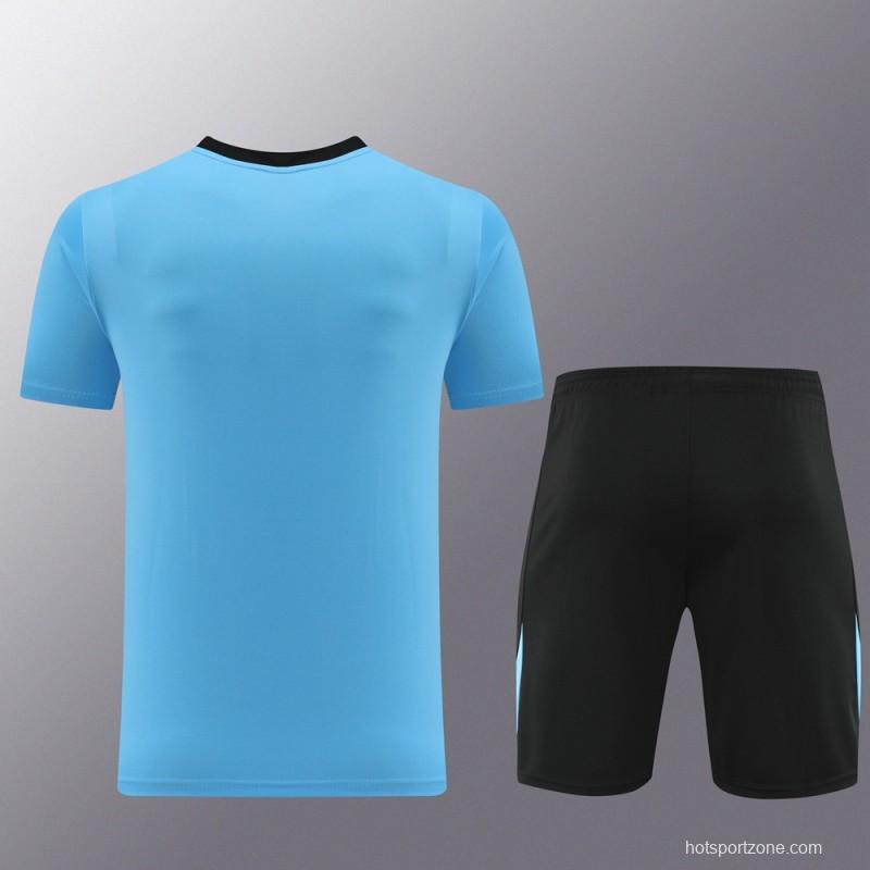 24/25 Nike Blue/black Short Sleeve Jersey+Shorts