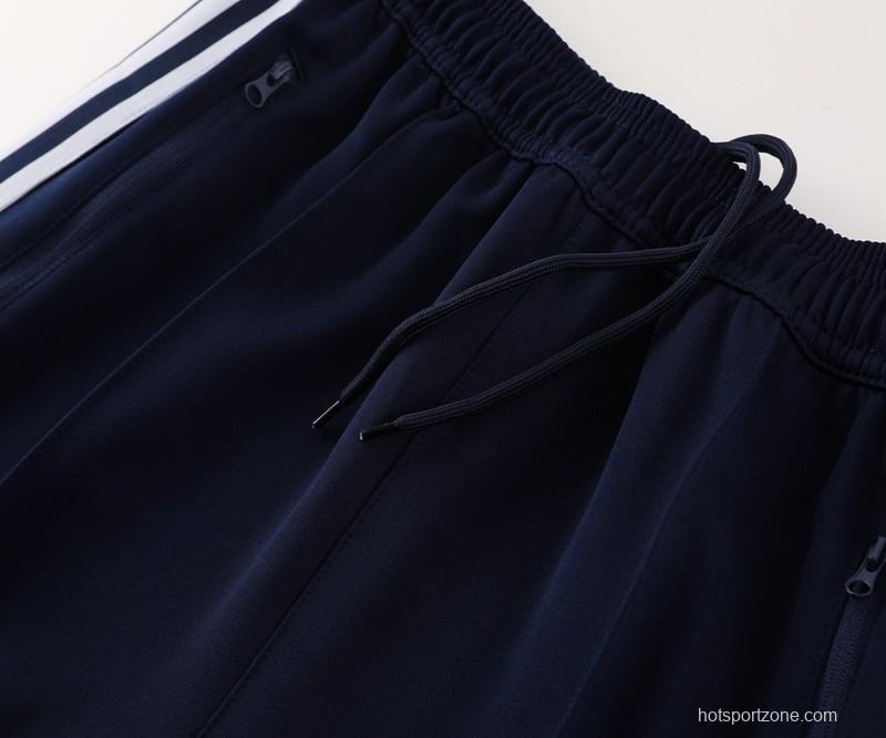 24/25 Adidas Original Navy Full Zipper Jacket +Long Pants