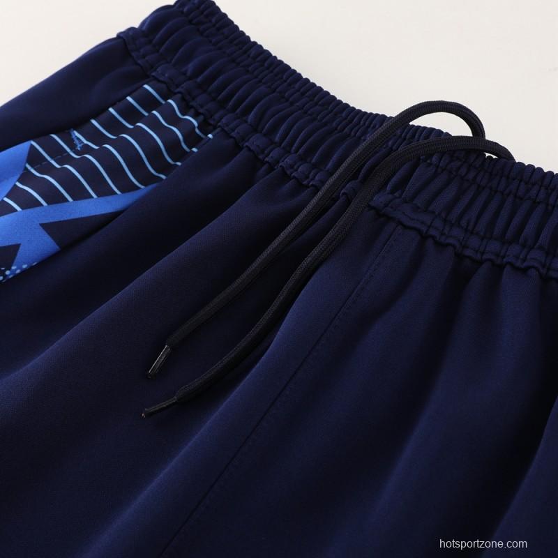 2024 Italy Navy Full Zipper Jacket +Long Pants